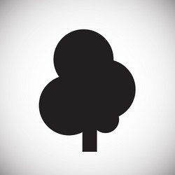 tree icon on white background for graphic and web vector image