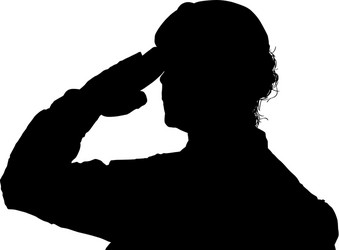 military salute vector