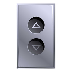 modern elevator button panel showing up and down vector image