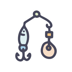 spinnerbait color doodle simple icon design