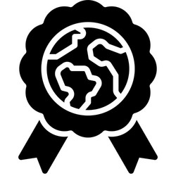 Rosette icon earth day related vector