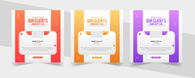 creative and unique gradient concept customer feed vector image