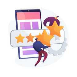 mobile app rating concept metaphor vector