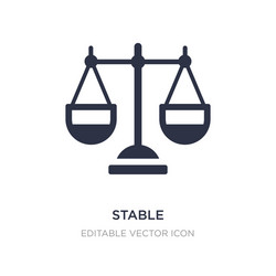 Stable icon on white background simple element vector