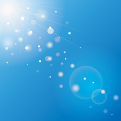 Defocused rays lights bokeh abstract banner vector