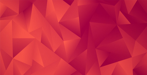 abstract red gradient triangles of different vector image