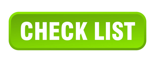 check list button square 3d push vector image