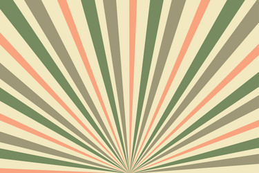 retro style radial stripe line pattern background vector image