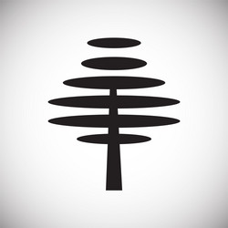 tree icon on white background for graphic and web vector image