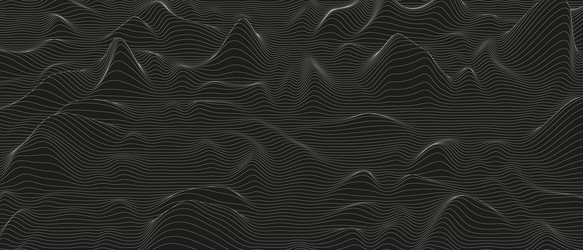 Abstract background with distorted line shapes vector