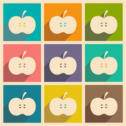 flat with shadow concept and mobile application vector