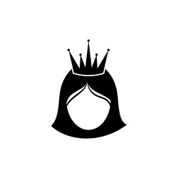 Little princess line art 2 Royalty Free Vector Image