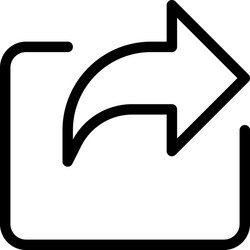 Share and forward action on web email browser vector