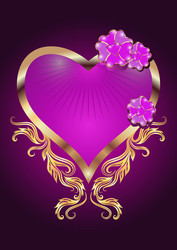 Decorative hearts vector