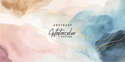 watercolor art background wallpaper design Vector Image