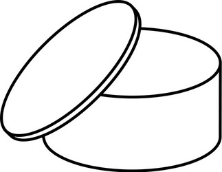 Carton box in circle shape icon Royalty Free Vector Image