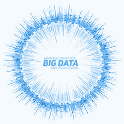Data Network Visualization vector image
