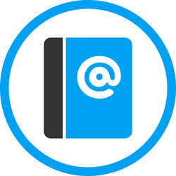 Emails flat icon Royalty Free Vector Image - VectorStock