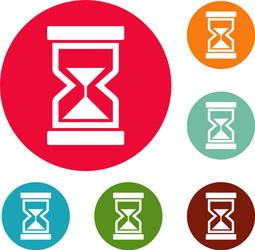 cursor loading element icons circle set vector image