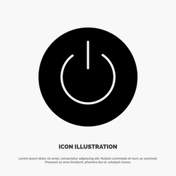 interface on power ui user solid glyph icon vector image