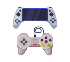 Gamepad as game controller and input device vector