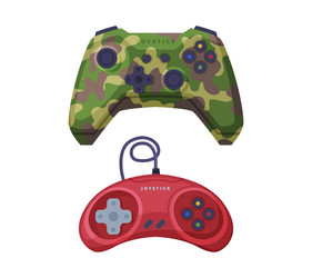 gamepad as game controller and input device vector image