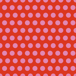 red and pink polkadots repeat pattern print vector image