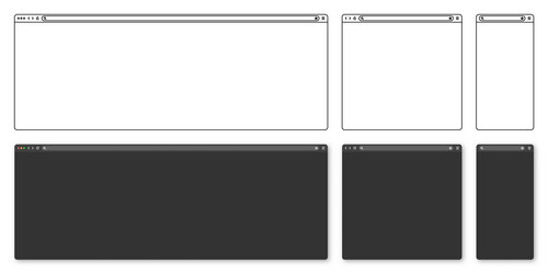 blank web browser internet page window vector image