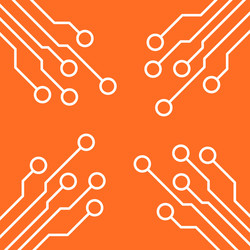 Circuit board icon technology scheme symbol flat vector