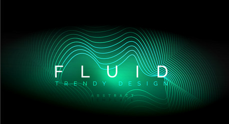 digital flowing wave particles abstract background vector image