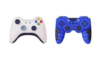 Gamepad as game controller and input device vector