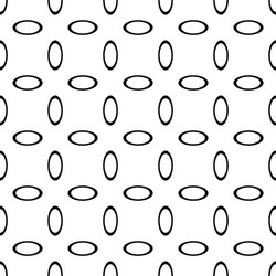 Monochrome seamless abstract geometrical ellipse vector