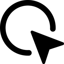 single mouse click function to open application vector image