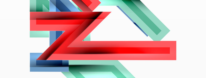 line zig zag dynamic geometric abstract background vector image