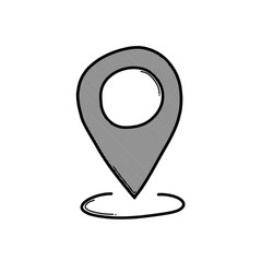 location doodle icon drawing sketch hand drawn vector