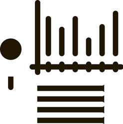 study bar graph search engine optimization icon vector image