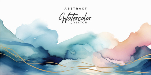 watercolor art background wallpaper design Vector Image