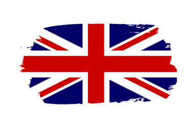 British Flag Grunge Vector Image