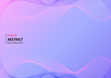 line wave color gradient abstract background vector image