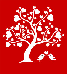 Love trees Royalty Free Vector Image - VectorStock