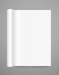 open book page template vector