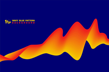 Abstract Wavy Pattern - Dynamic Color vector image