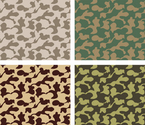 camouflage pattern design with different color vector