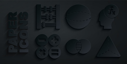 set mathematics sets a and b function vector image