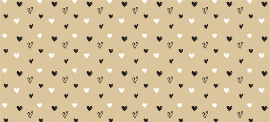 valentines background with heart seamless pattern vector image