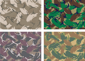 camouflage pattern design with different color vector