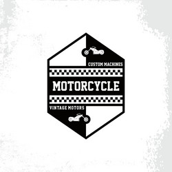 custom motorcycle chopper bike vector