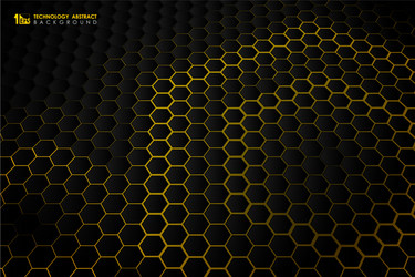 abstract hexagonal futuristic technology gradient vector image