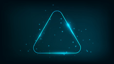 neon frame with shining effects and sparkles vector image