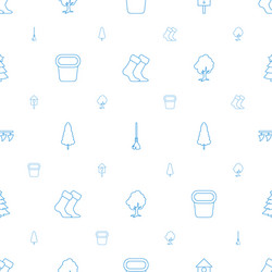 season icons pattern seamless white background vector